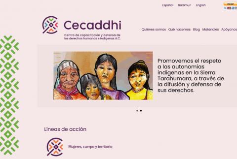 portada del sitio web de Cecaddhi