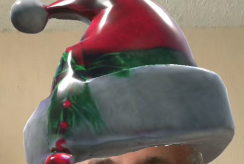 Christmas 3D hat.